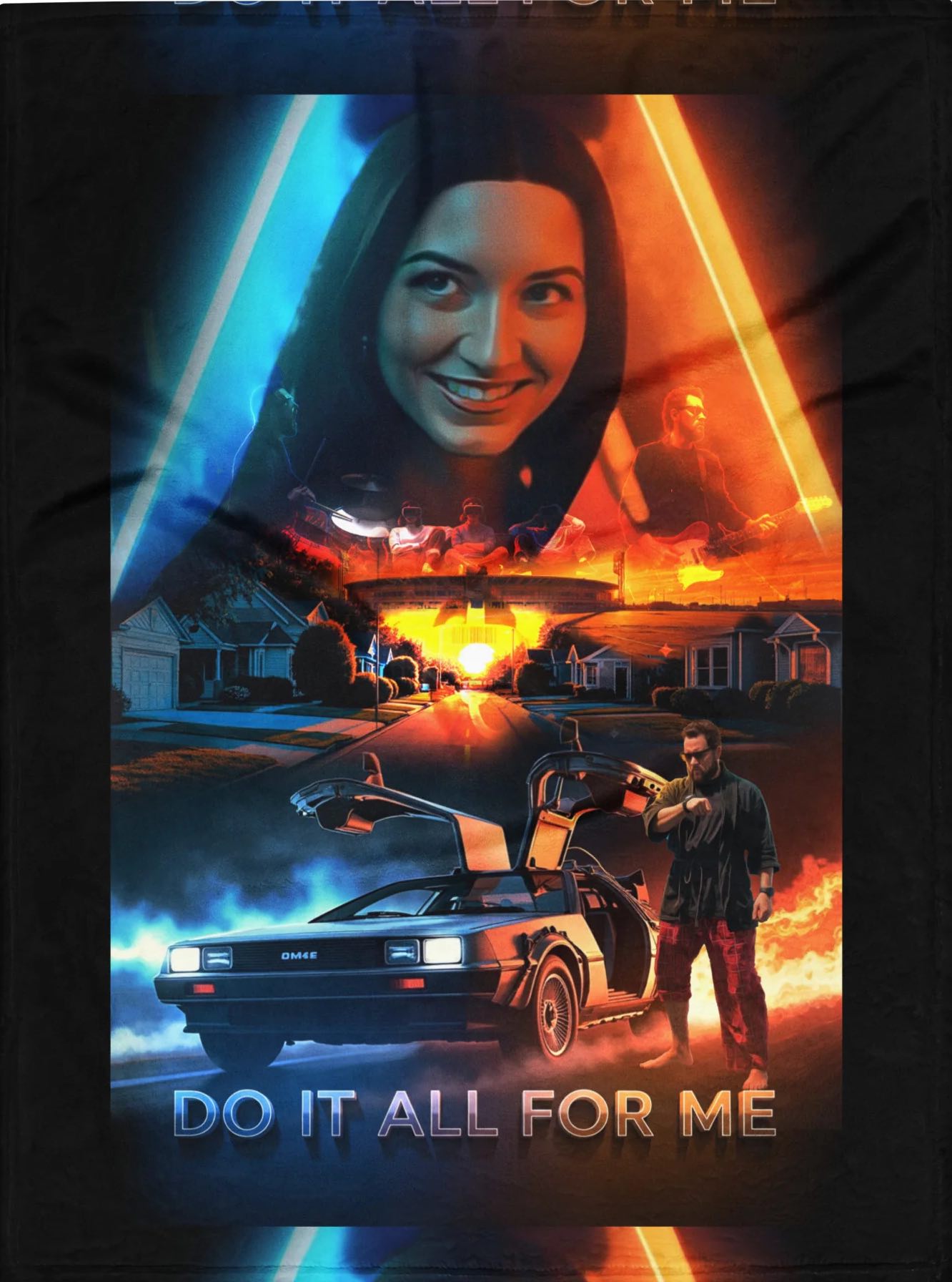 LFS Do It All For Me 80's Movie Poster Throw Blanket